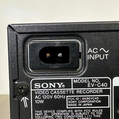 LOT 116B: Sony Video Cassette Recorder Model EV-C40