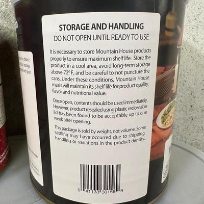 LOT 117B: Prepper Food! Mountain House Freeze Dried Beef Stew, Macaroni & Cheese & More