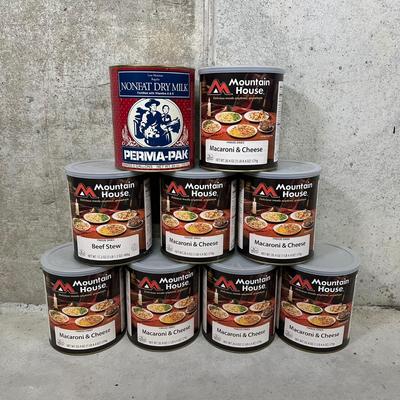 LOT 117B: Prepper Food! Mountain House Freeze Dried Beef Stew, Macaroni & Cheese & More