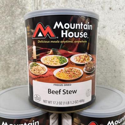 LOT 117B: Prepper Food! Mountain House Freeze Dried Beef Stew, Macaroni & Cheese & More