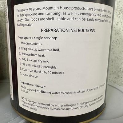 LOT 117B: Prepper Food! Mountain House Freeze Dried Beef Stew, Macaroni & Cheese & More