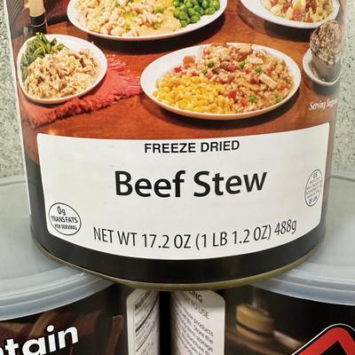 LOT 117B: Prepper Food! Mountain House Freeze Dried Beef Stew, Macaroni & Cheese & More