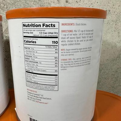 LOT 118B: Prepper Food! Essentials Freeze Dried Mashed Potatoes, Egg Noodles, Diced White Chicken & More