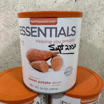 LOT 118B: Prepper Food! Essentials Freeze Dried Mashed Potatoes, Egg Noodles, Diced White Chicken & More