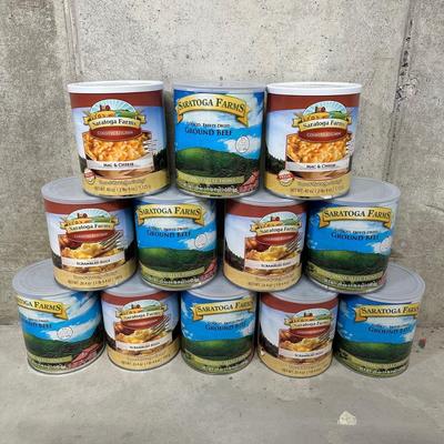 LOT 119B: Prepper Food! Freeze Dried Ground Beef, Mac & Cheese & More