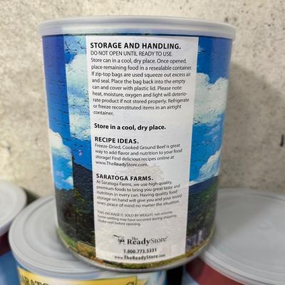 LOT 119B: Prepper Food! Freeze Dried Ground Beef, Mac & Cheese & More