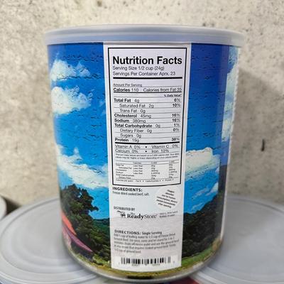 LOT 119B: Prepper Food! Freeze Dried Ground Beef, Mac & Cheese & More