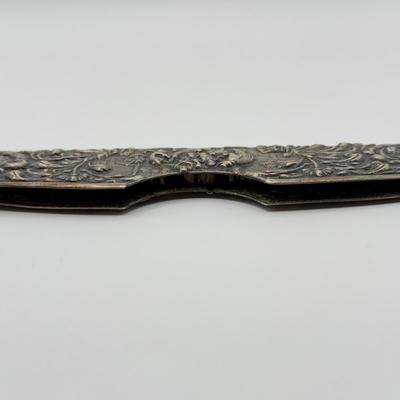 LOT 131J: Vintage Silverplated Dutch Comb Case marked Zilfla90