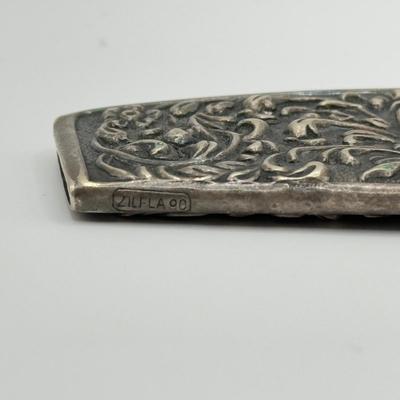 LOT 131J: Vintage Silverplated Dutch Comb Case marked Zilfla90