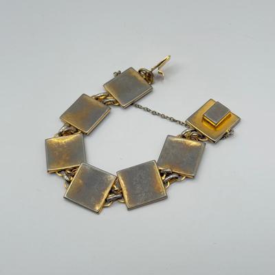 LOT 138J: Vintage Statement Bracelets & Bangles - 2 w/ Safety Chains, Maroc & More