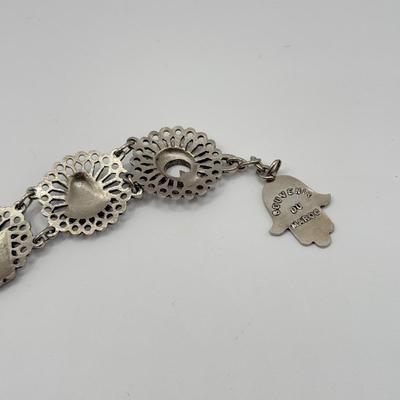 LOT 138J: Vintage Statement Bracelets & Bangles - 2 w/ Safety Chains, Maroc & More