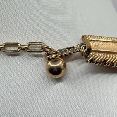 LOT 139J: 7” Trifari Bracelet, 32” Monet Necklace & 14” Trifari Choker