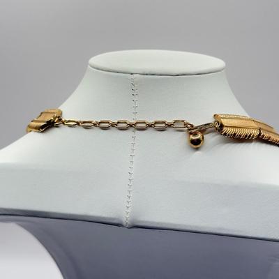 LOT 139J: 7” Trifari Bracelet, 32” Monet Necklace & 14” Trifari Choker