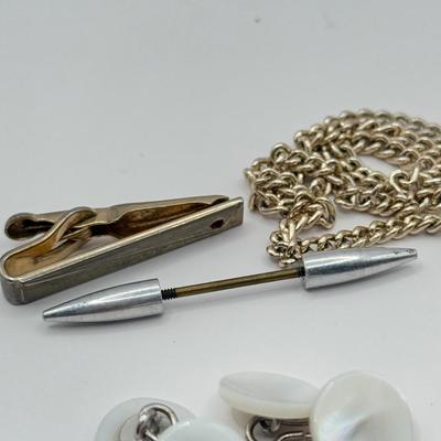 LOT 141J: Vintage Stick Pins, Pocket Knife & More