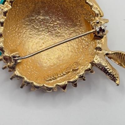 LOT 143J: Vintage Reed & Barton Damascus Earrings/Pendants & Collection of Brooches