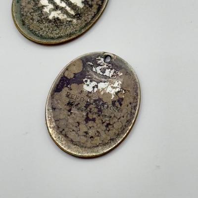 LOT 143J: Vintage Reed & Barton Damascus Earrings/Pendants & Collection of Brooches