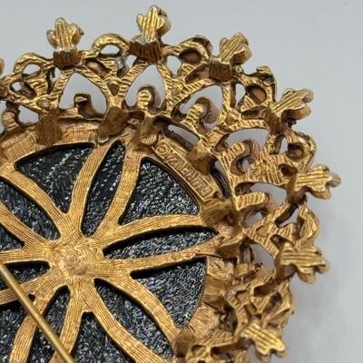 LOT 143J: Vintage Reed & Barton Damascus Earrings/Pendants & Collection of Brooches