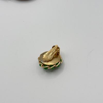 LOT 146J: Collection of Cool Vintage Earrings w/ Cameo Brooch