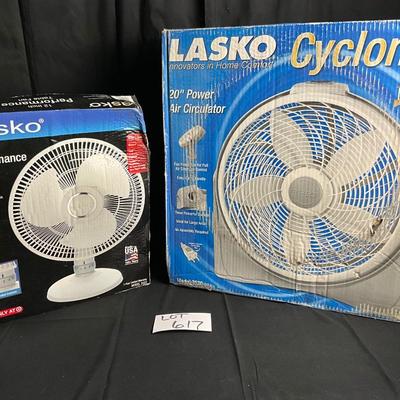 Lot V 617 Two NIB Lasko Fans