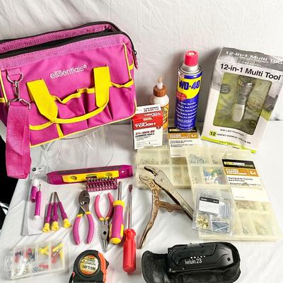 Lot W 621 Pink Tool Bag Lot