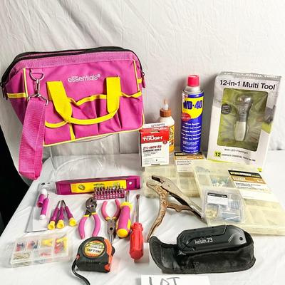 Lot W 621 Pink Tool Bag Lot