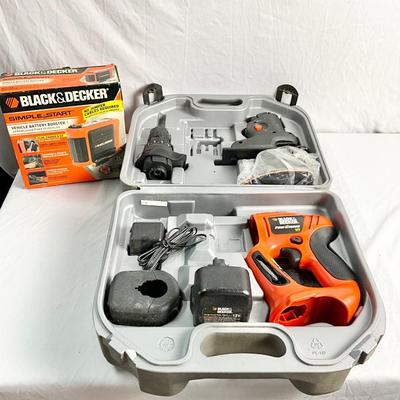 Lot W 623 Black & Decker Firestorm Tool Set with Hard Case, NIB Black & Decker Battery Boost