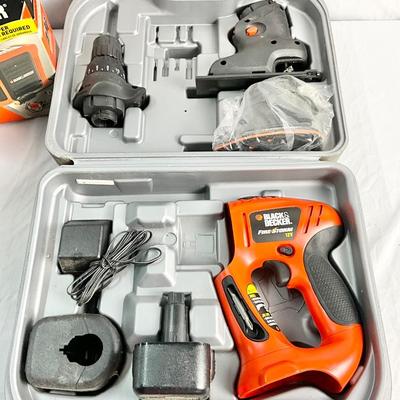 Lot W 623 Black & Decker Firestorm Tool Set with Hard Case, NIB Black & Decker Battery Boost