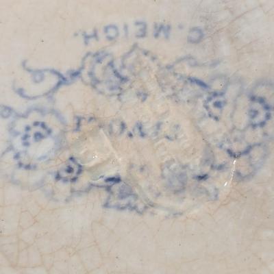 Charles Meigh Tivoli Blue Transferware 5" Plate (LR)