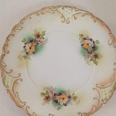 S. F. & Co. England Royal Devon Biscuit Jar & Plate (LR)