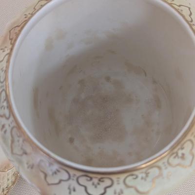 S. F. & Co. England Royal Devon Biscuit Jar & Plate (LR)