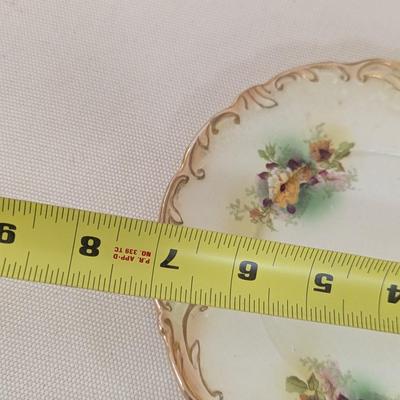 S. F. & Co. England Royal Devon Biscuit Jar & Plate (LR)