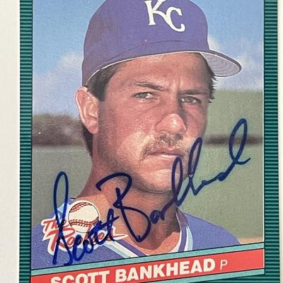 Kansas City Royals Scott Bankhead 1986 Donruss Rookies #36 signed trading card