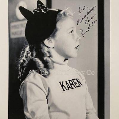 Mouseketeer Karen Pendleton signed photo
