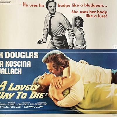 A Lovely Way to Die 1968 vintage movie poster