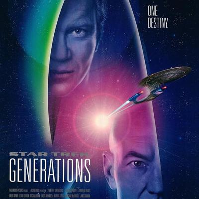 Star Trek Generations 1994 original double-sided one sheet movie poster