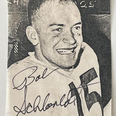 Bob Schloredt signed photo