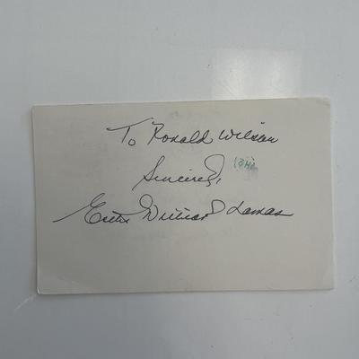 Competitive swimmer and actress Esther Williams original signature