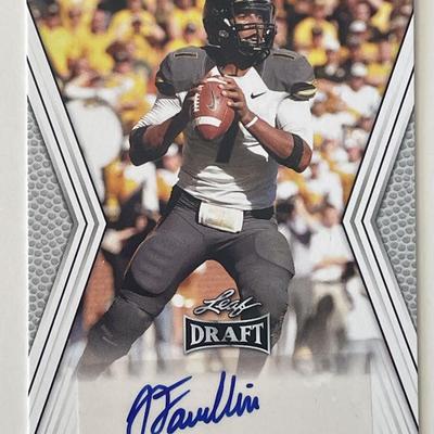 Missouri Tigers James Franklin 2014 Leaf Draft signed trading card