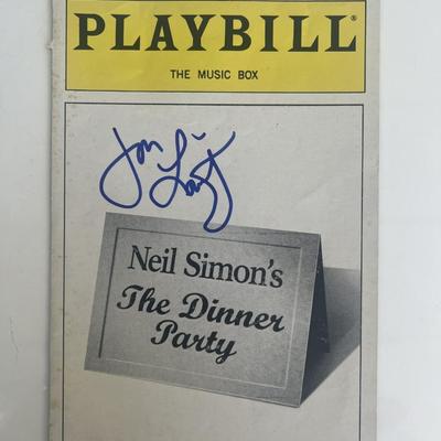 The Dinner Party Jon Lovitz signed playbill cover