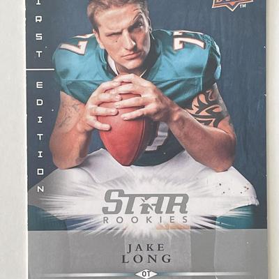 Miami Dolphins Jake Long 2008 Upper Deck Star Rookies trading card