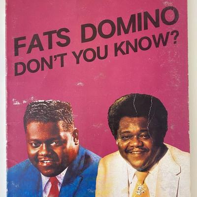 Fats Domino signed Don't You Know booklet