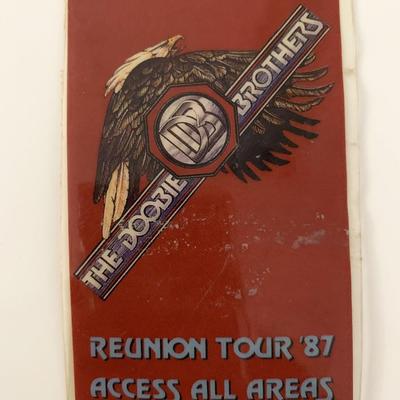 The Doobie Brothers Reunion Tour '87 Access All Areas Pass