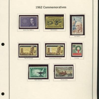 1962 United States Commemorative Stamp Set