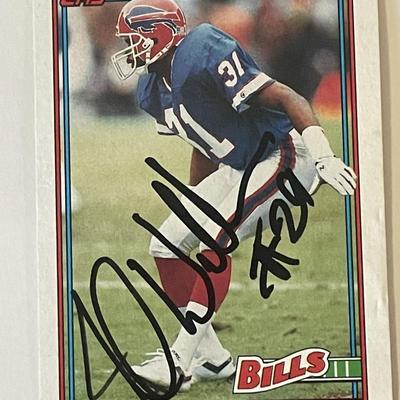 Buffalo Bills James Williams signed 1991 Topps #46  trading card