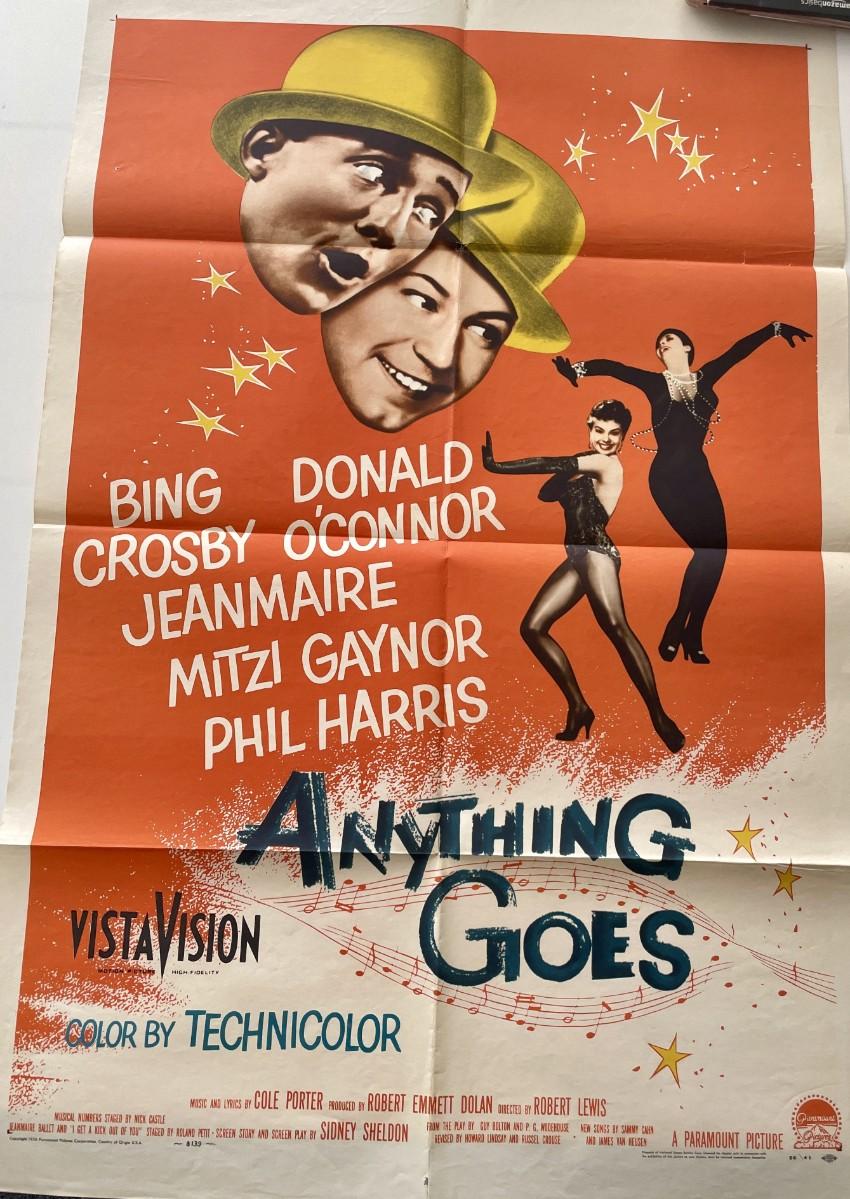 Anything Goes 1956 vintage movie poster | EstateSales.org
