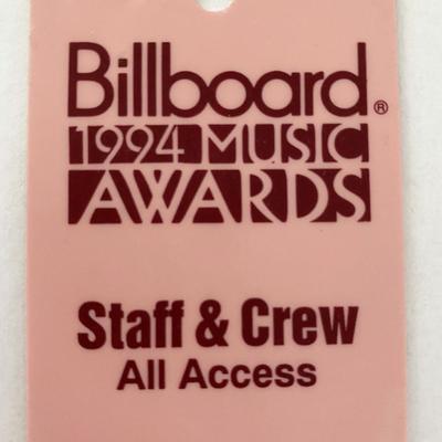 Billboard 1994 Music Awards Staff & Crew Pass