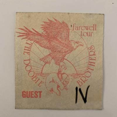 The Doobie Brothers Farewell Tour Backstage Pass