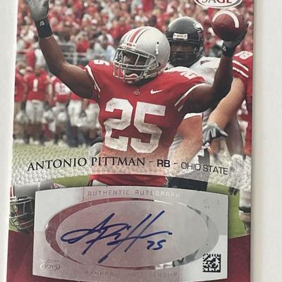 Antonio Pittman Ohio State 2007 Sage #A42 signed trading card 