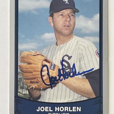 Chicago White Sox Joel Horlen signed trading card