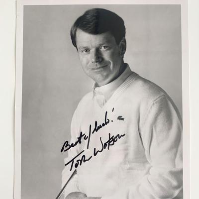 Tom Watson Signed Photo